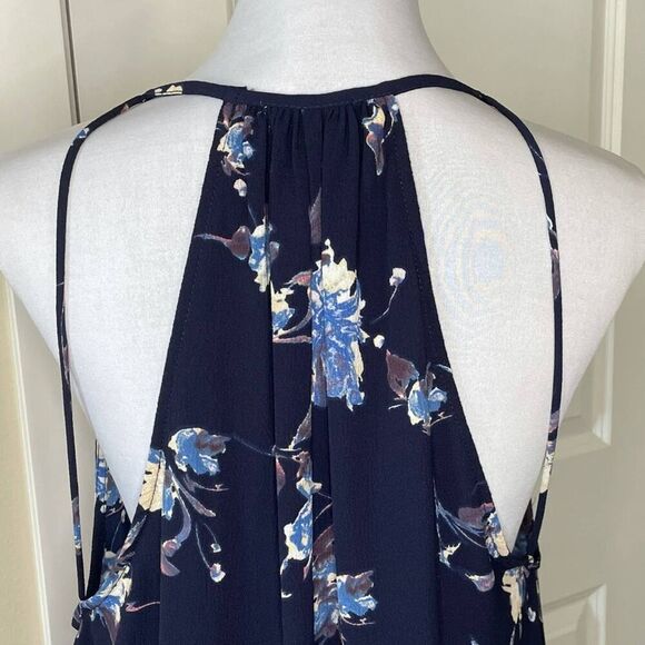 Leith Navy Floral Tank Dress Size Medium - Picture 9 of 10